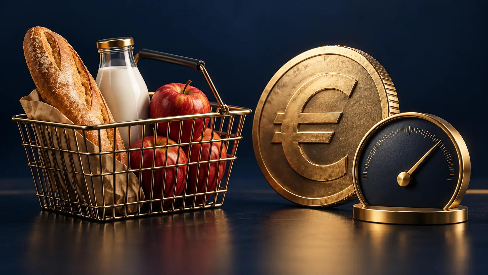 KI-generierte Symbolillustration zum Thema: Inflation sinkt auf 2,8 Prozent: Warum das noch keine Entwarnung ist